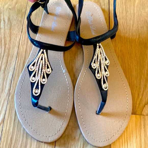 Pink Label Shoes - Pink Label Black Sandals 11